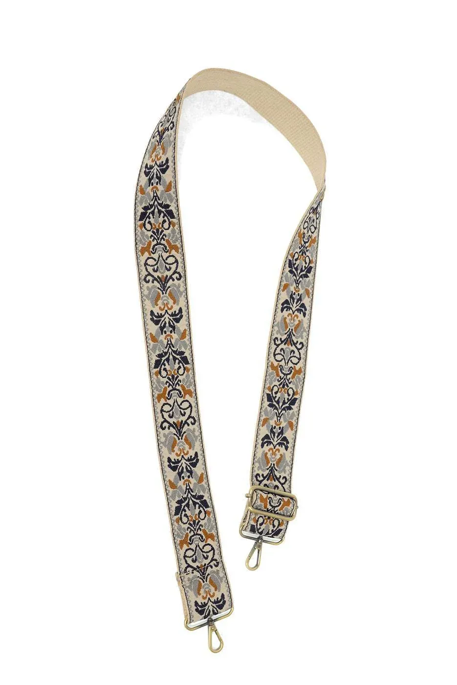 FLORAL FILIGREE GUITAR STRAP LS080