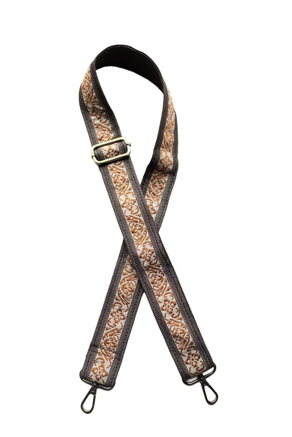 FLORAL SCROLL GUITAR STRAP LS242