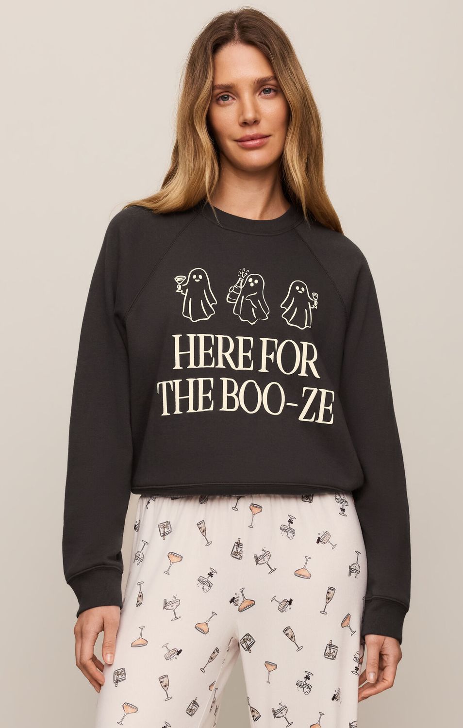 BOOZE SWEATSHIRT ZLT263540, Color: AHK, Size: XS