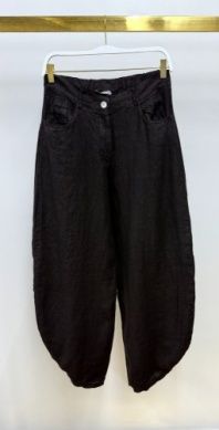 LINEN BARREL PANTS 155163