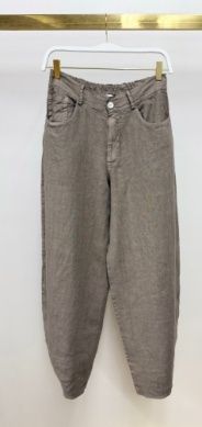 LINEN BARREL PANTS 155163