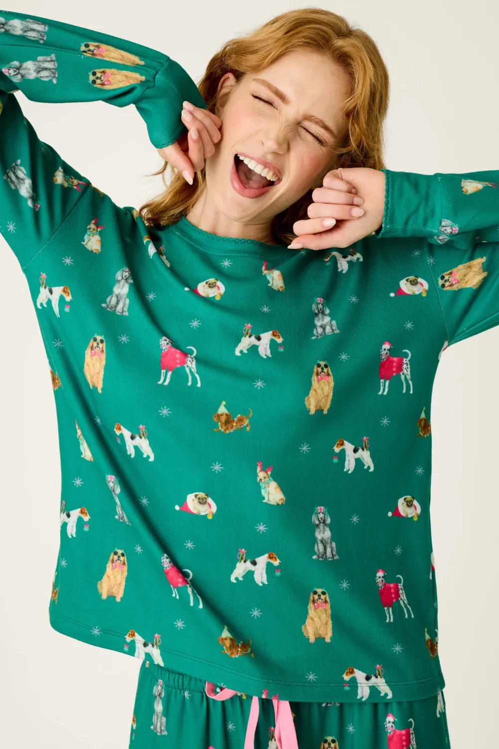 HAPPY PAWLIDAYS L/S TOP RAHPLS1