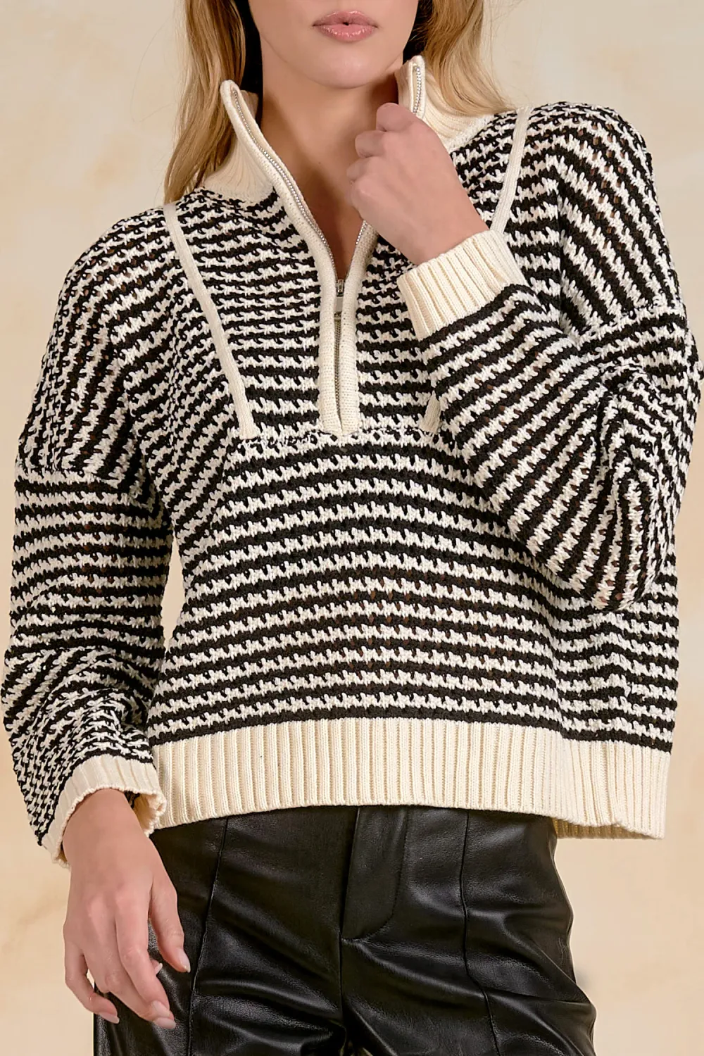 SWEATER W/ 1/4 ZIP SW11688