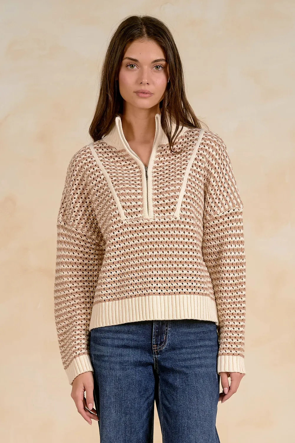 SWEATER W/ 1/4 ZIP SW11688