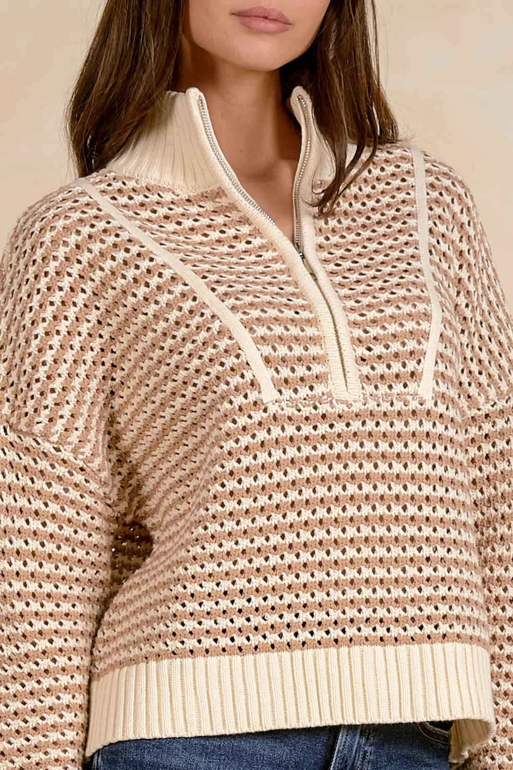 SWEATER W/ 1/4 ZIP SW11688