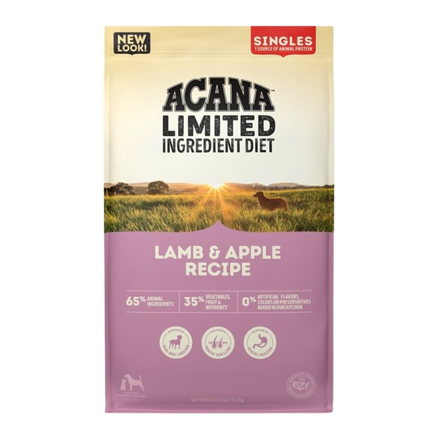 ACANA Dog Grain Free Singles Lamb &amp; Apple, Size: 22.5 lb