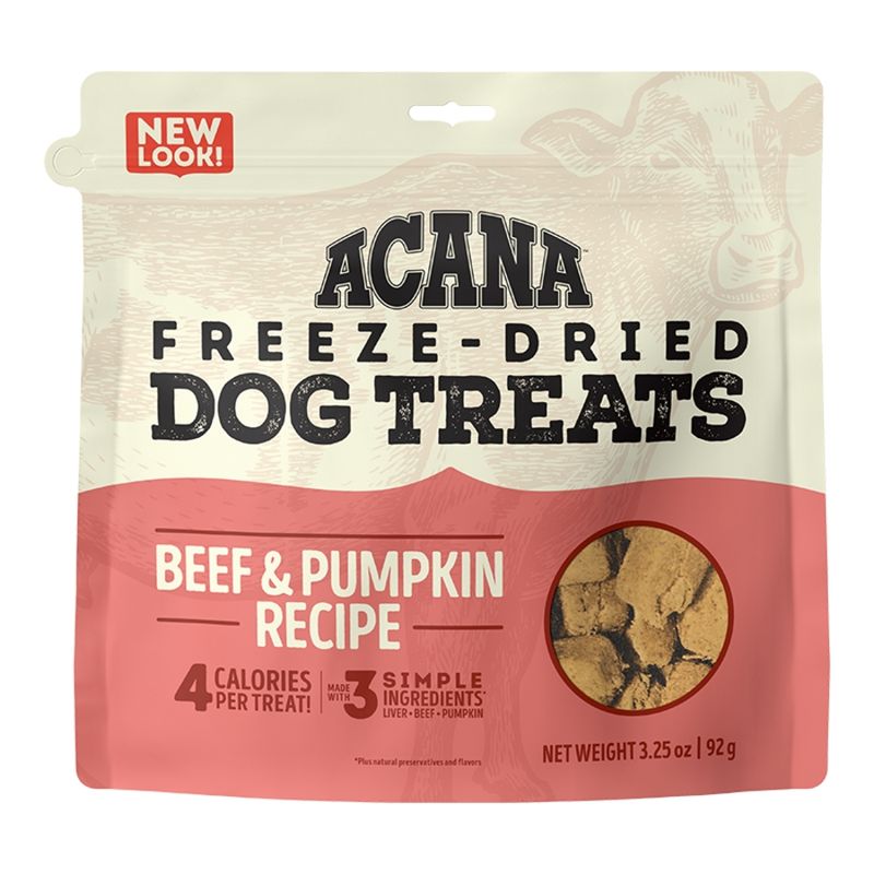ACANA Dog Freeze-dried Treat Beef &amp; Pumpkin 3.25oz