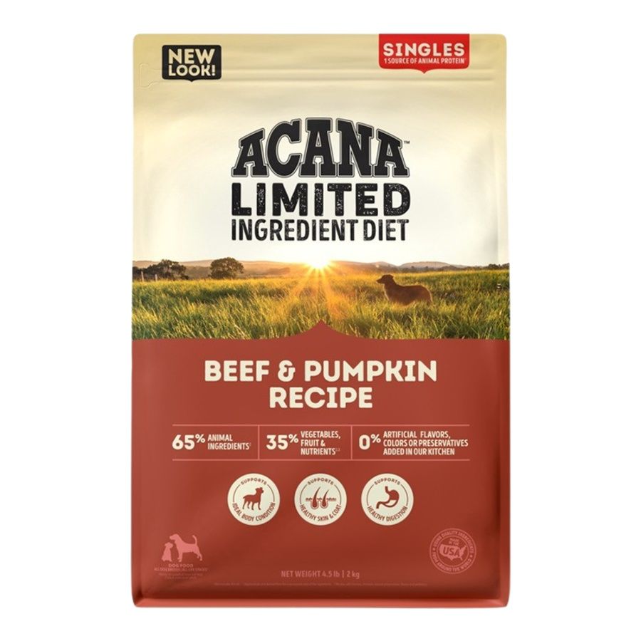 ACANA Dog Grain Free Singles Beef &amp; Pumkin, Size: 4.5 lb