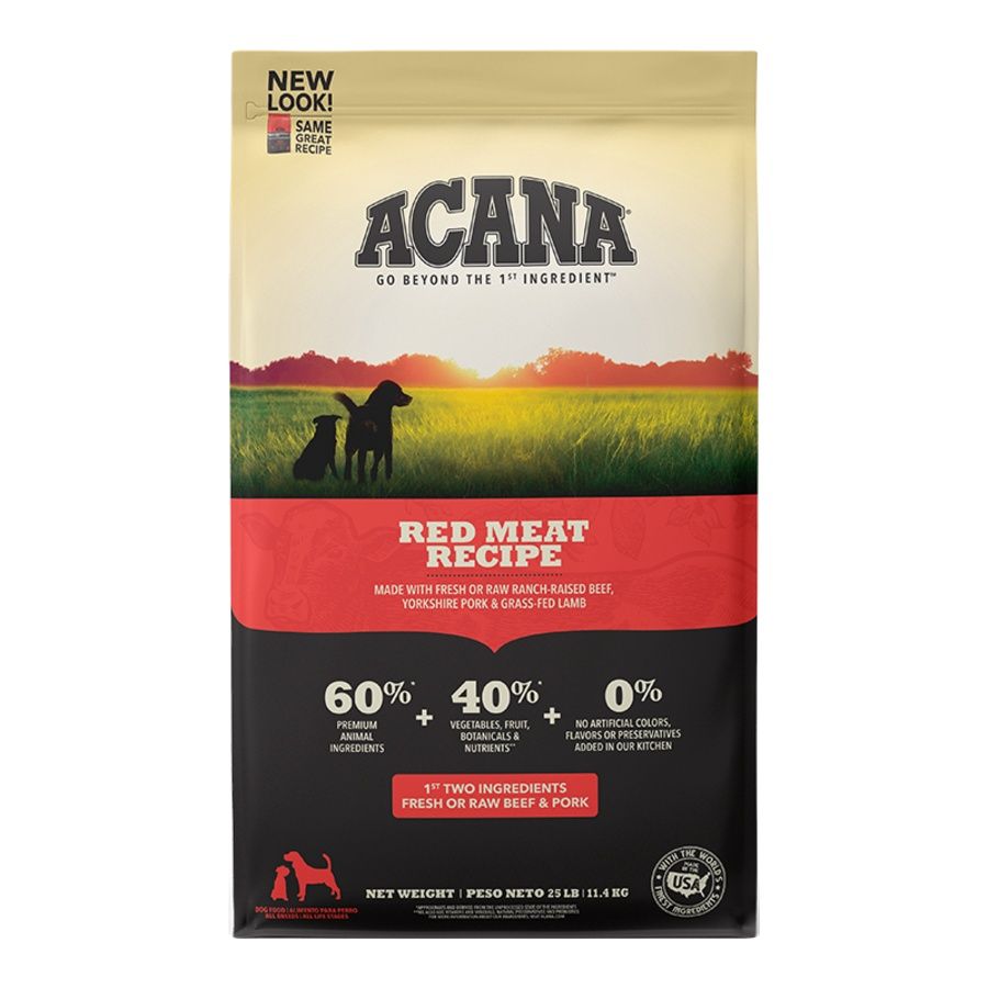 ACANA Dog Grain Free Red Meat, Size: 25 lb