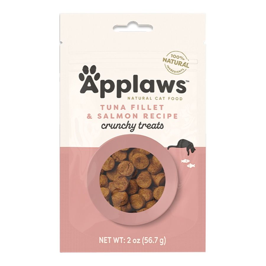 APPLAWS Tuna Fillet &amp; Salmon Recipe Natural Crunchy Cat Treats