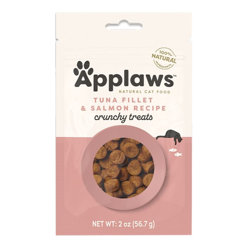 APPLAWS Tuna Fillet &amp; Salmon Recipe Natural Crunchy Cat Treats