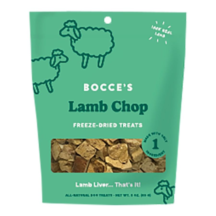 BOCCE'S Bakery Dog Freeze-Dried Lamb Chop Treats 3oz