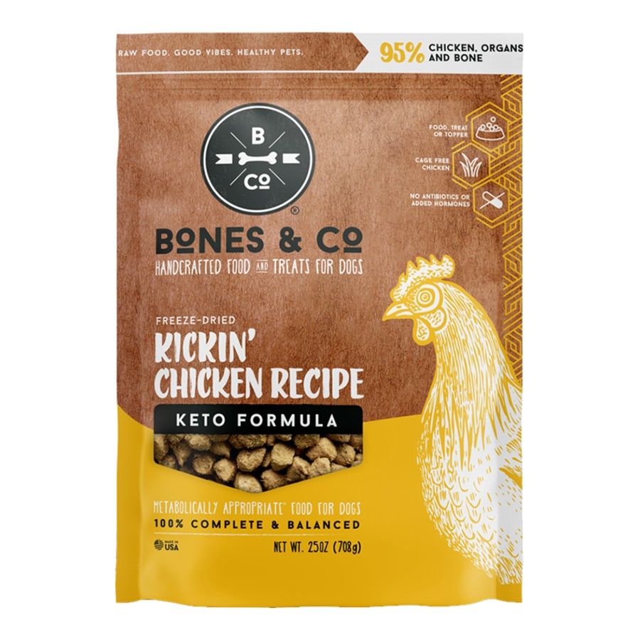 BONES &amp; Co Dog Grain Free Freeze-Dried Chicken Bites 25oz