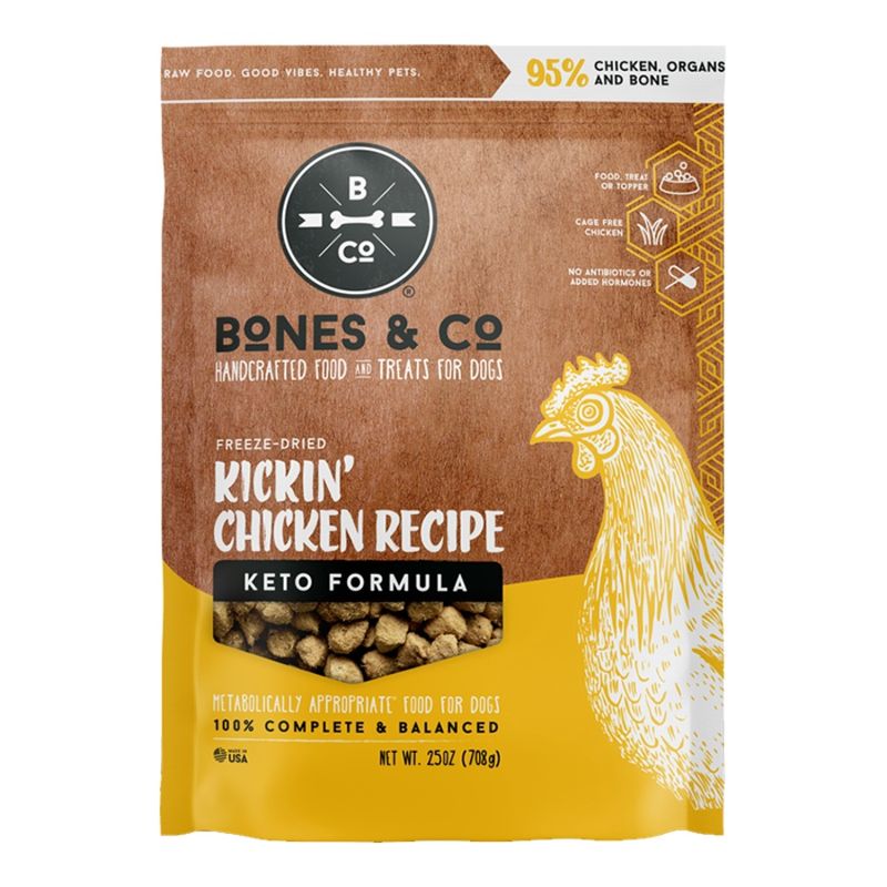 BONES &amp; Co Dog Grain Free Freeze-Dried Chicken Bites 25oz