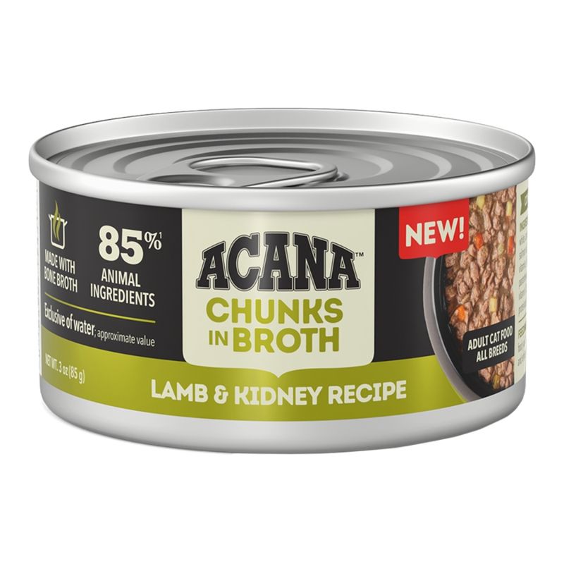 ACANA Cat Grain Free Chunks In Broth Lamb &amp; Kidney 3oz