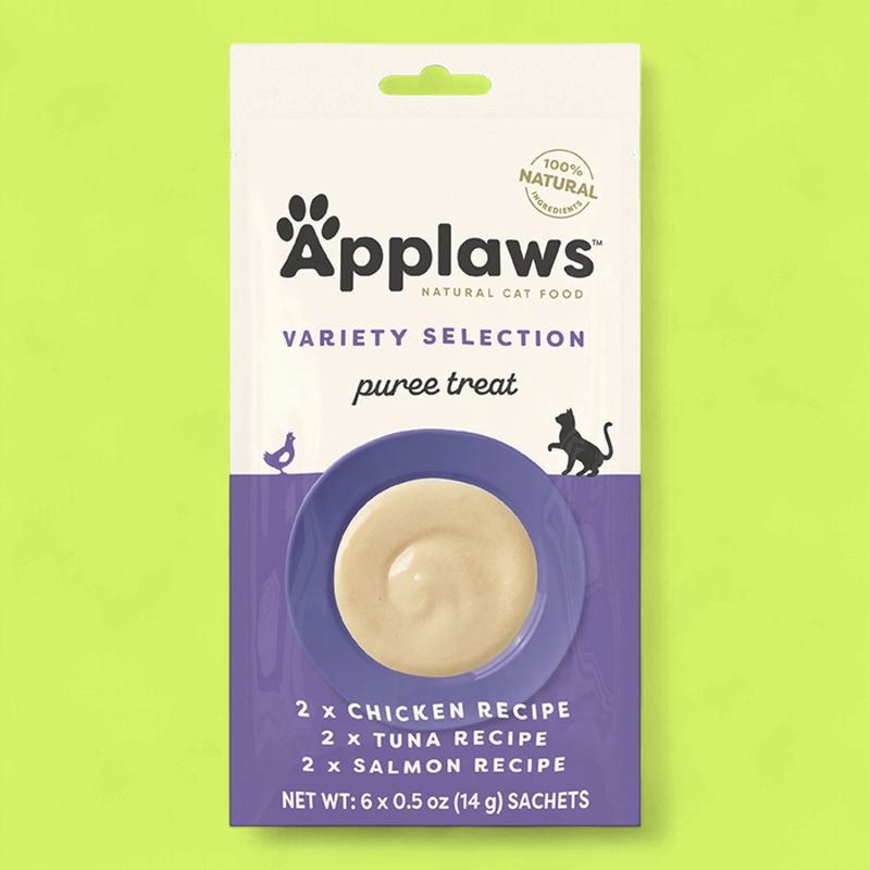 APPLAWS Cat Grain Free Puree Treats Variety Pack 6 - .05oz