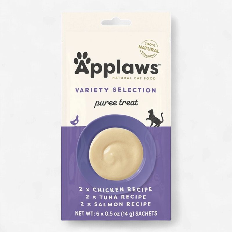 APPLAWS Cat Grain Free Puree Treats Variety Pack 6 - .05oz