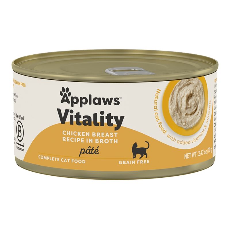 APPLAWS Cat Grain Free Vitality Chicken Breast Pate 2.47oz