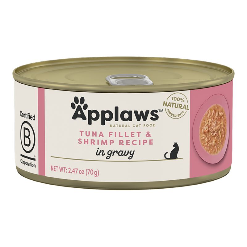 APPLAWS CAT GRAIN FREE VITALITY TUNA FILLET &amp; SHRIMP IN BROTH 2.47OZ