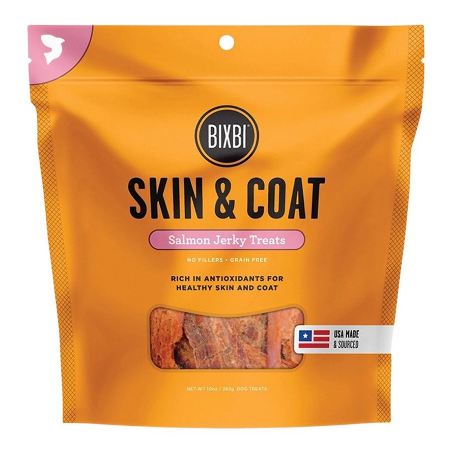 BIXBI Dog Skin &amp; Coat Salmon Jerky 10oz