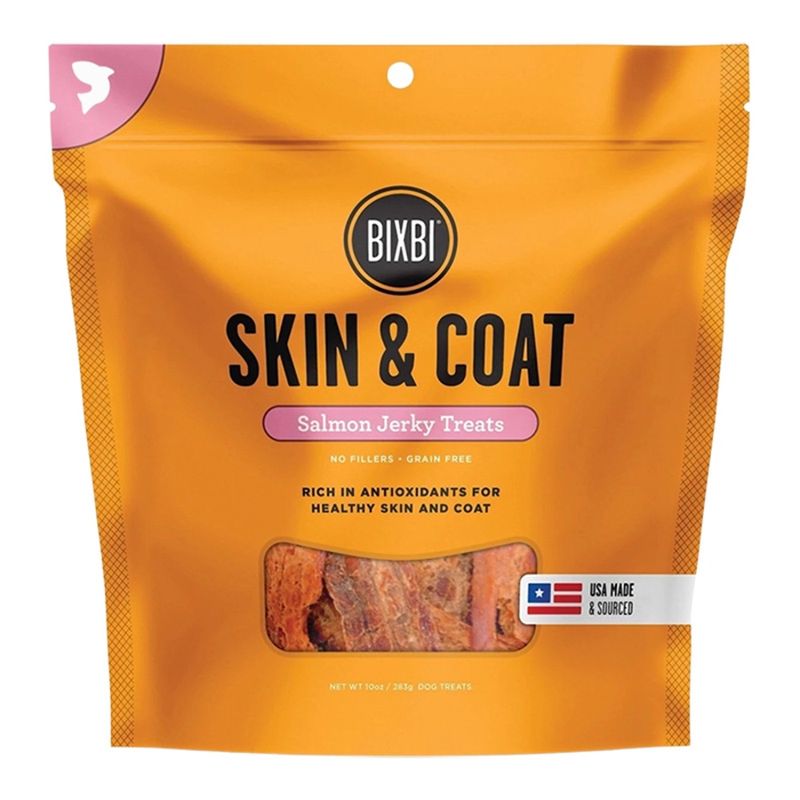 BIXBI Dog Skin &amp; Coat Salmon Jerky 10oz
