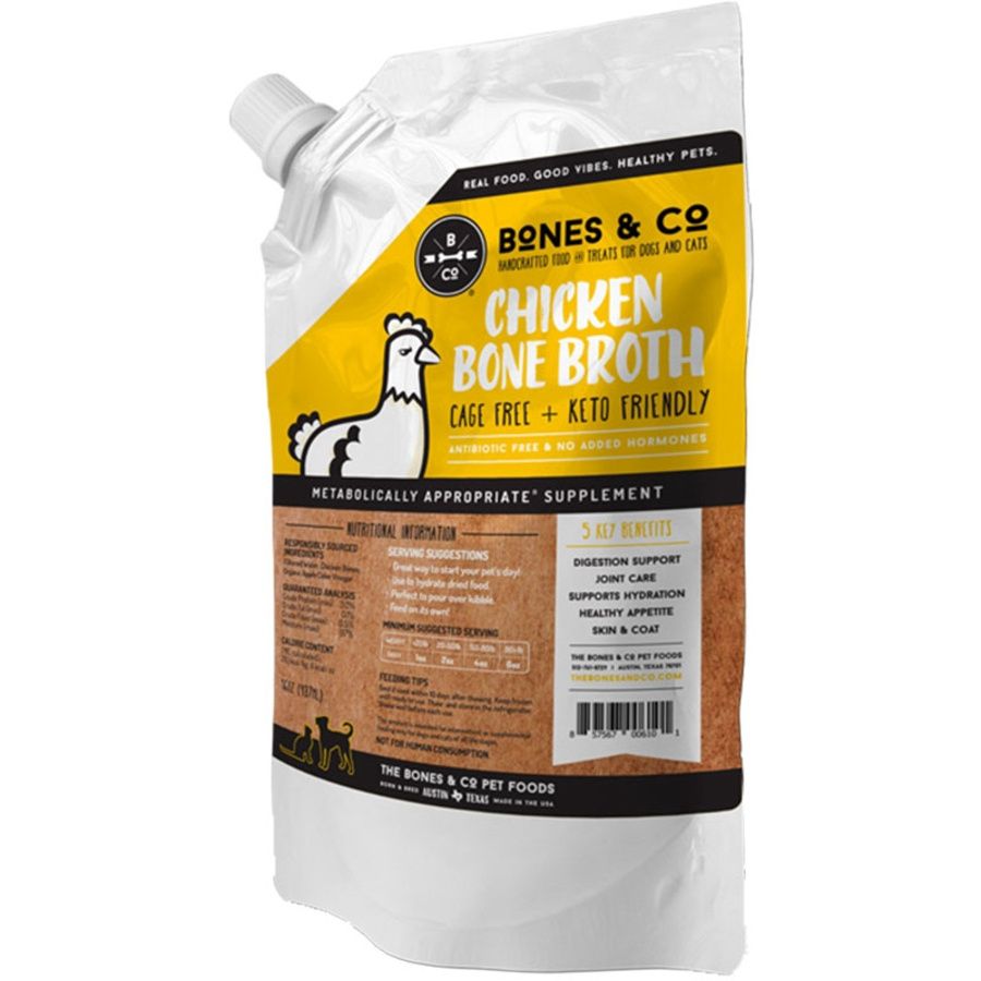 BONES &amp; Co Dog Frozen Grain Free Chicken Bone Broth 16oz