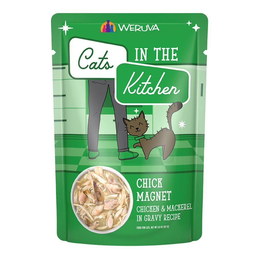 Cats In The Kitchen Cat Chick Magnet 3oz Pouch
