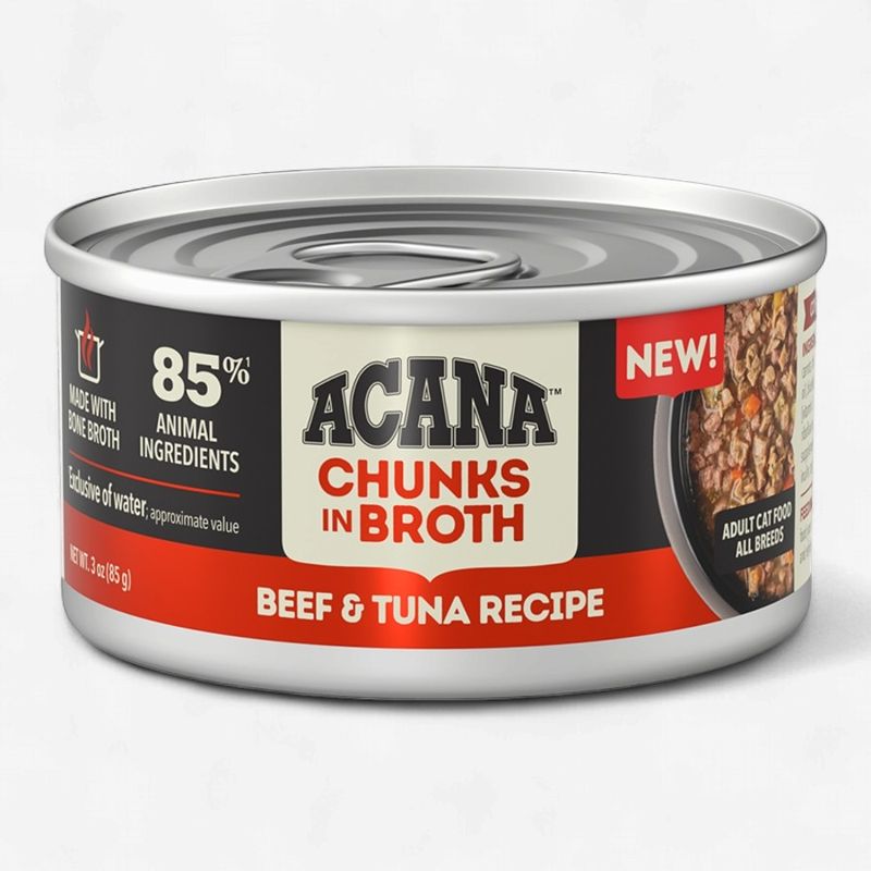 ACANA Cat Grain Free Chunks In Broth Beef &amp; Tuna 3oz