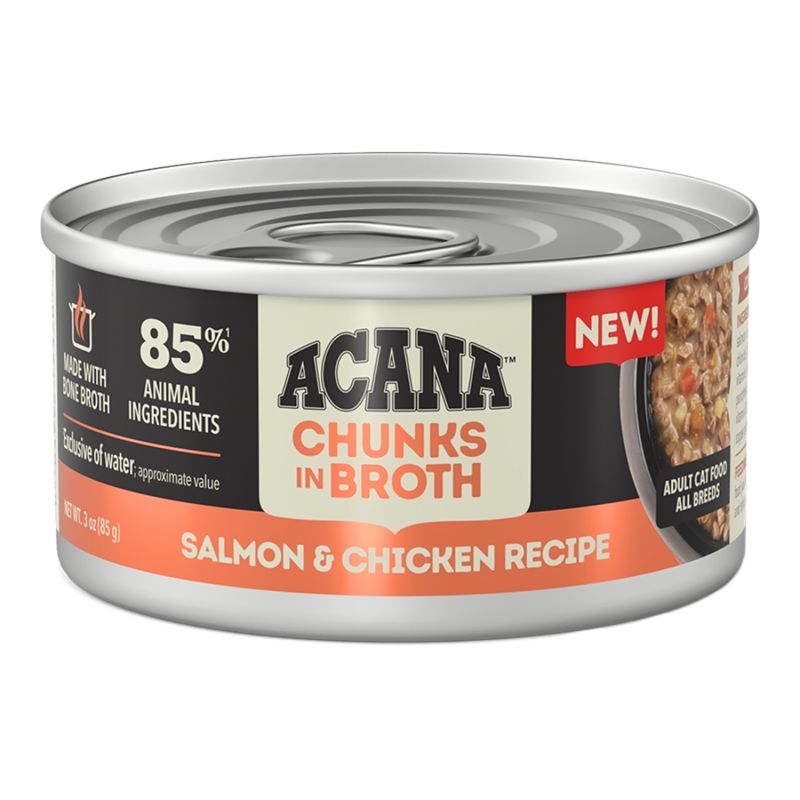 ACANA Cat Grain Free Chunks In Broth Salmon &amp; Chicken 3oz
