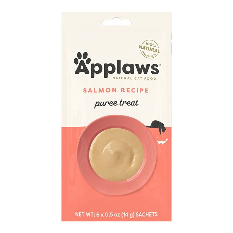 APPLAWS Cat Grain Free Salmon Puree Treats 6 - .05oz