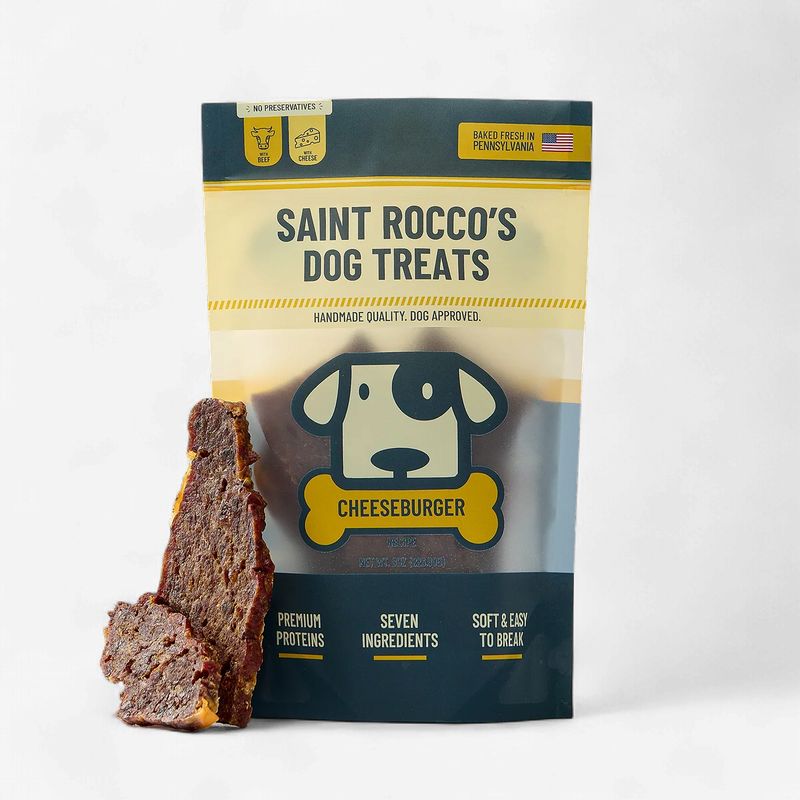 Saints Rocco's Cheeseburger Dog Treat 8oz