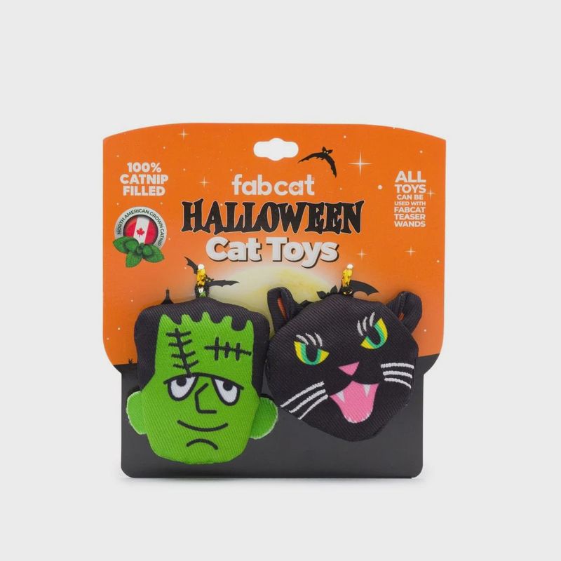 FABCAT TOY FRANKENSTEIN BLACK CAT 2 PACK