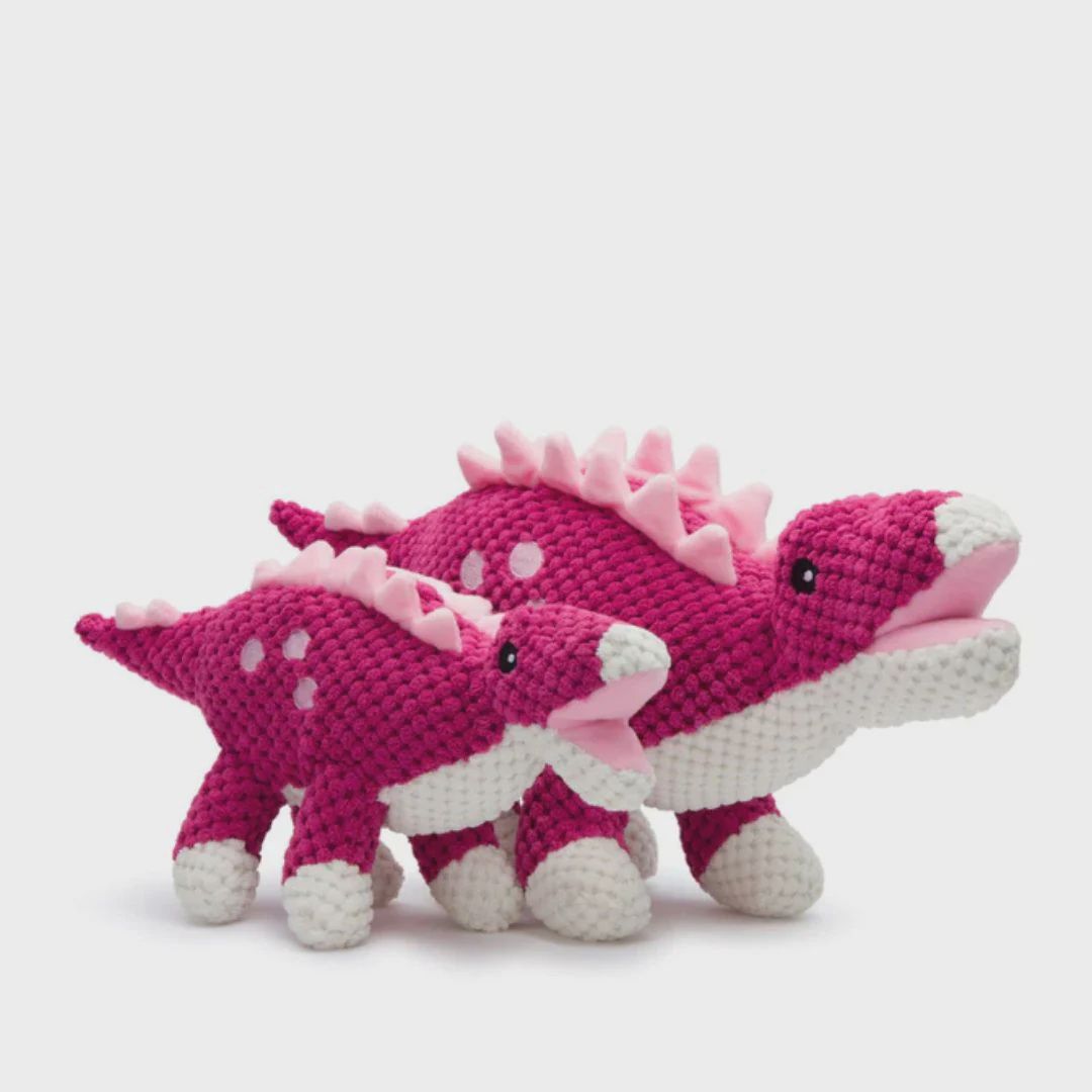 FABDOG DOG PINK STEGOSAURES LARGE