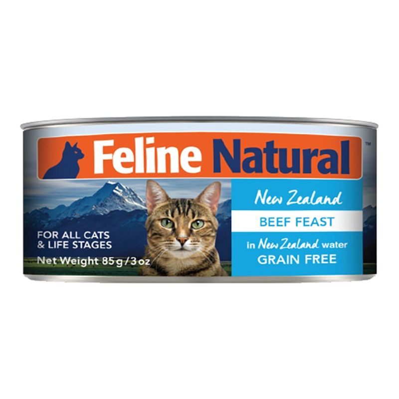 FELINE NATURAL CAT GRAIN FREE BEEF 3OZ