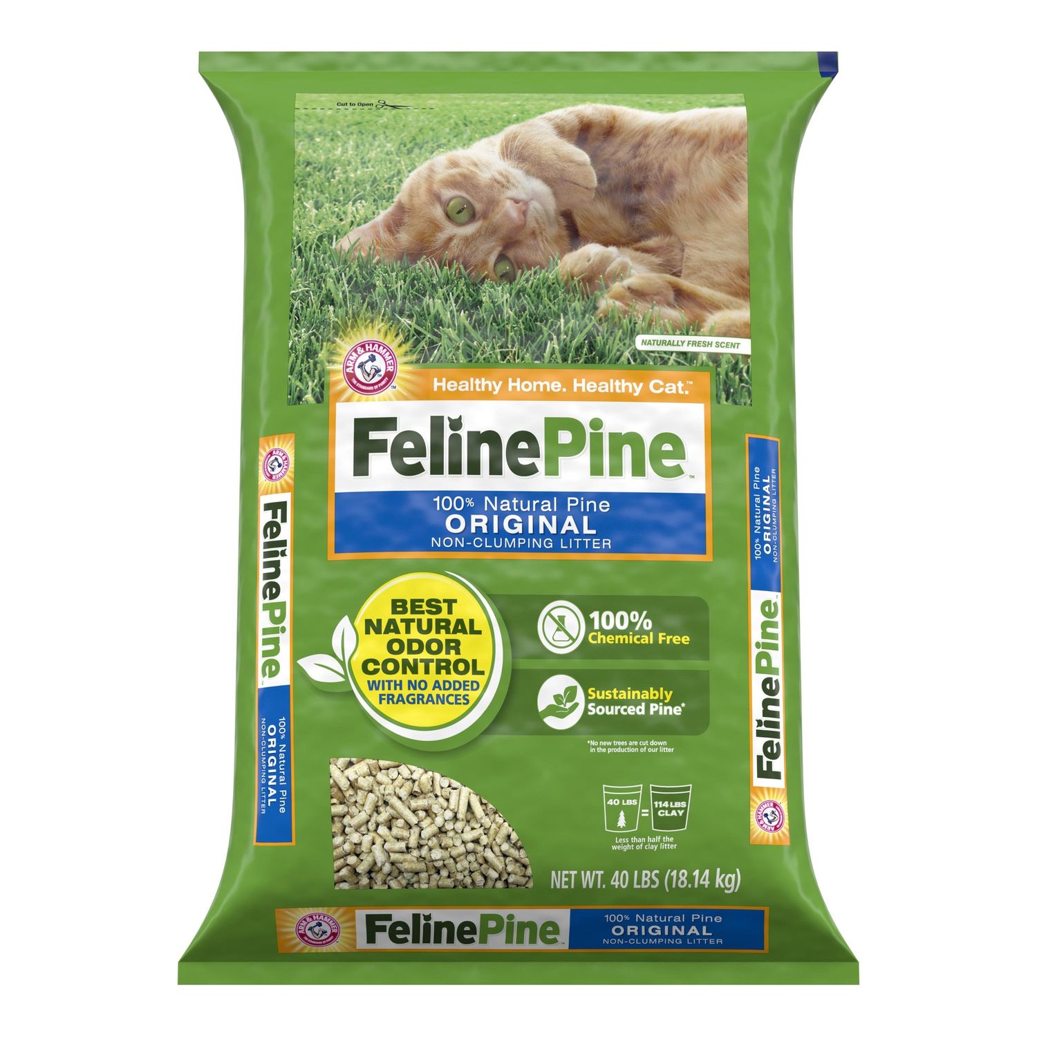 FELINE PINE CAT LITTER 40LB