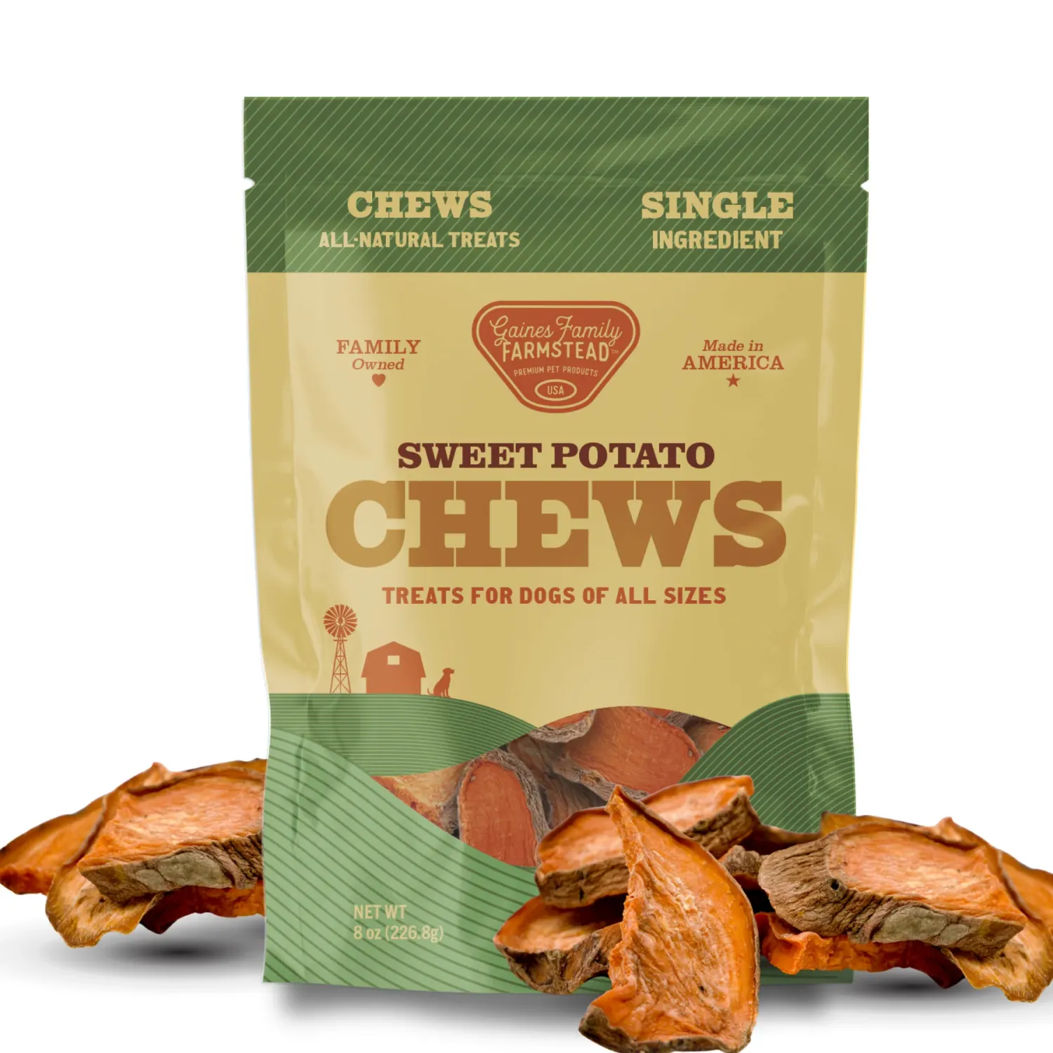 GAINES Family Farmstead Sweet Potato Dog Chews 8oz