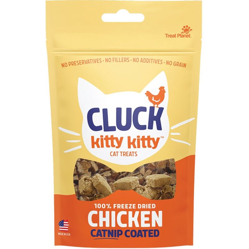 Hare Cluck KITTY KITTY 100% Freeze-dried Chicken Treat With Catnip Coating 0.75oz