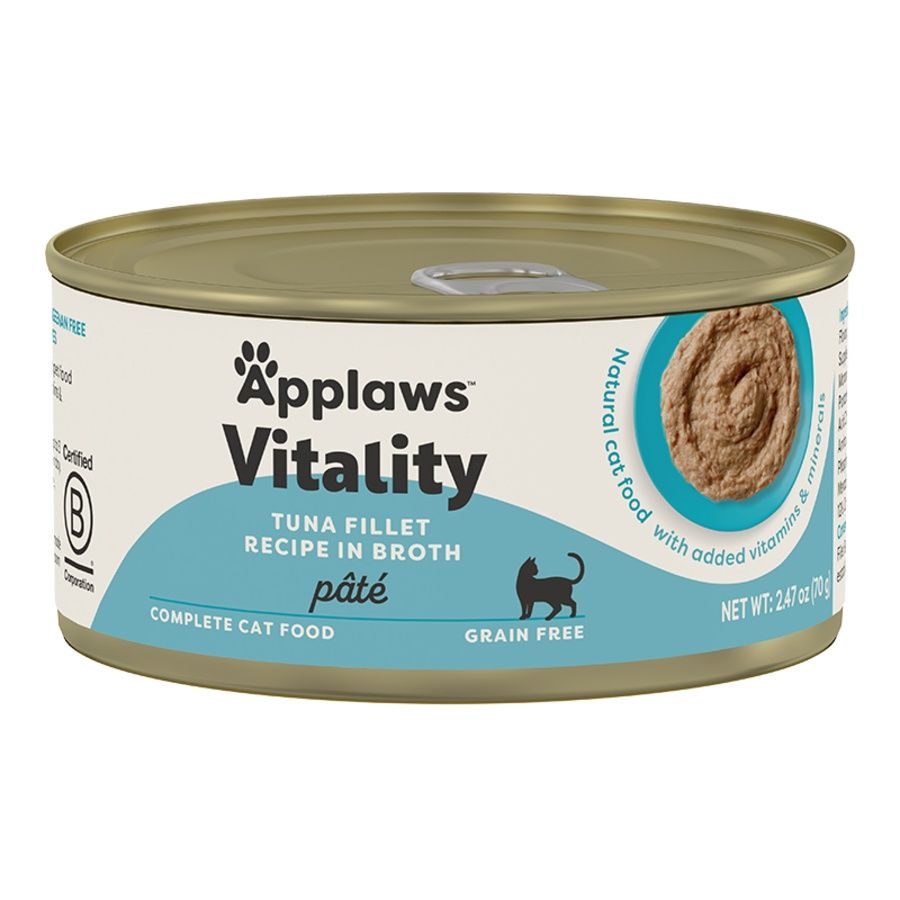 APPLAWS CAT GRAIN FREE VITALITY TUNA FILLET PATE 2.47OZ