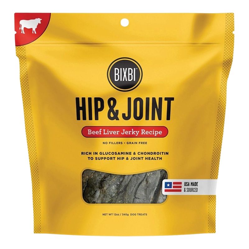 BIXBI Dog Hip &amp; Joint Beef Liver Jerky 12oz