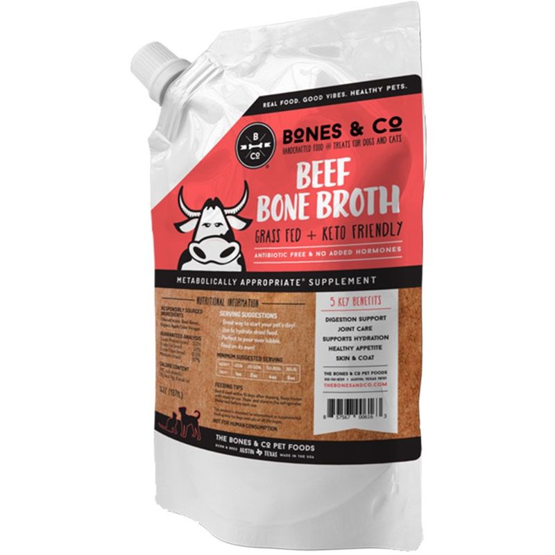 BONES &amp; Co Dog Frozen Grain Free Beef Bone Broth 16oz