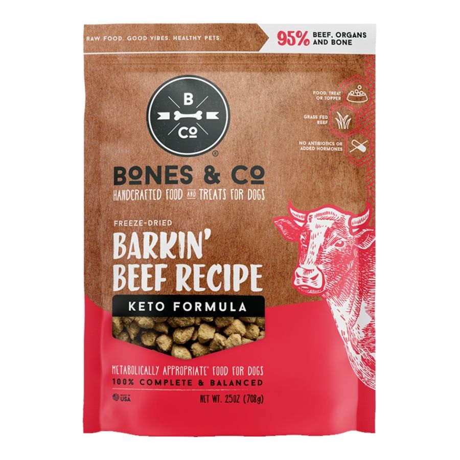 BONES &amp; Co Dog Grain Free Freeze-Dried Beef Bites 25oz