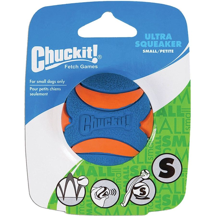 CHUCKIT DOG ULTRA SQUEAKER BALL SMALL