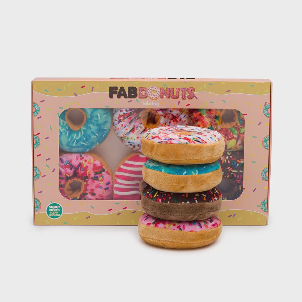 FABDOG DOG BOX OF DOUGHNUTS 6 PACK