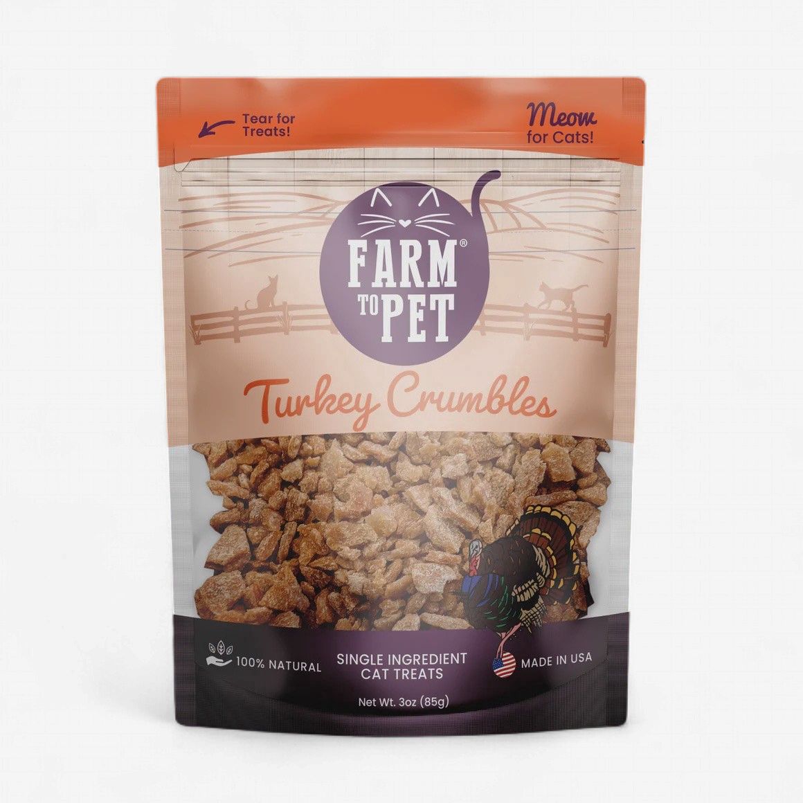 FARM TO PET Turkey Crumbles For Cats