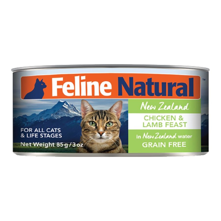 FELINE NATURAL CAT GRAIN FREE CHICKEN &amp; LAMB 3OZ
