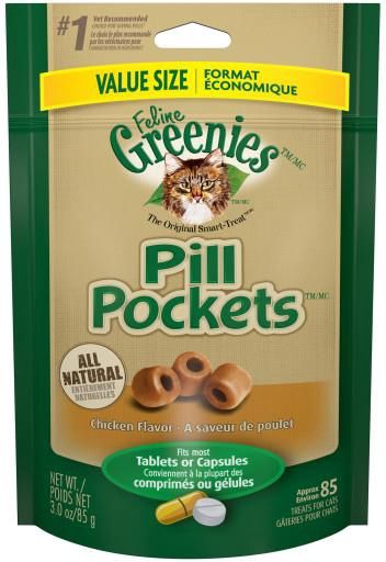 Greenies Pill Pockets Cat Chicken 1.6 oz