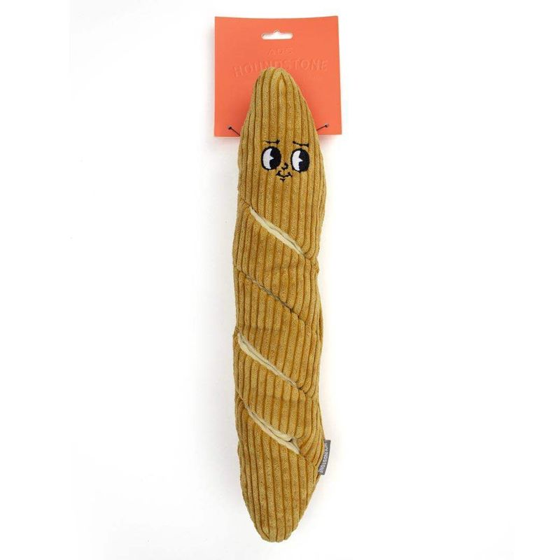 HOUNDSTONE Baguette Plush Interactive Dog Toy