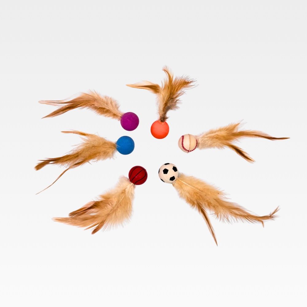 JUNGLEVIBES Bouncy Tails cat toys