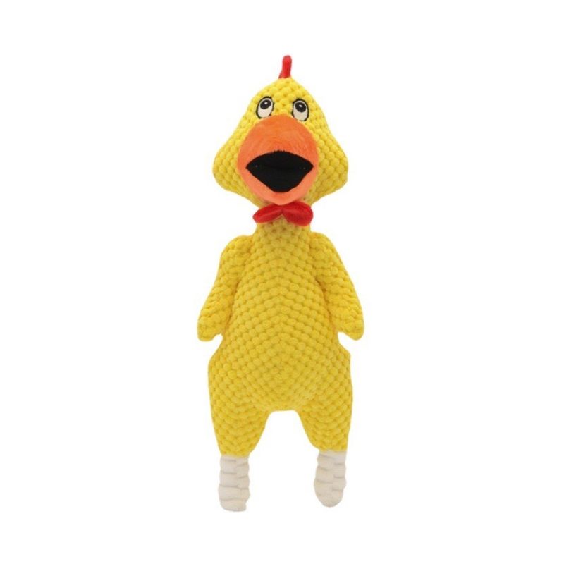 JUNGLEVIBES Screaming Chicken Dog Toy