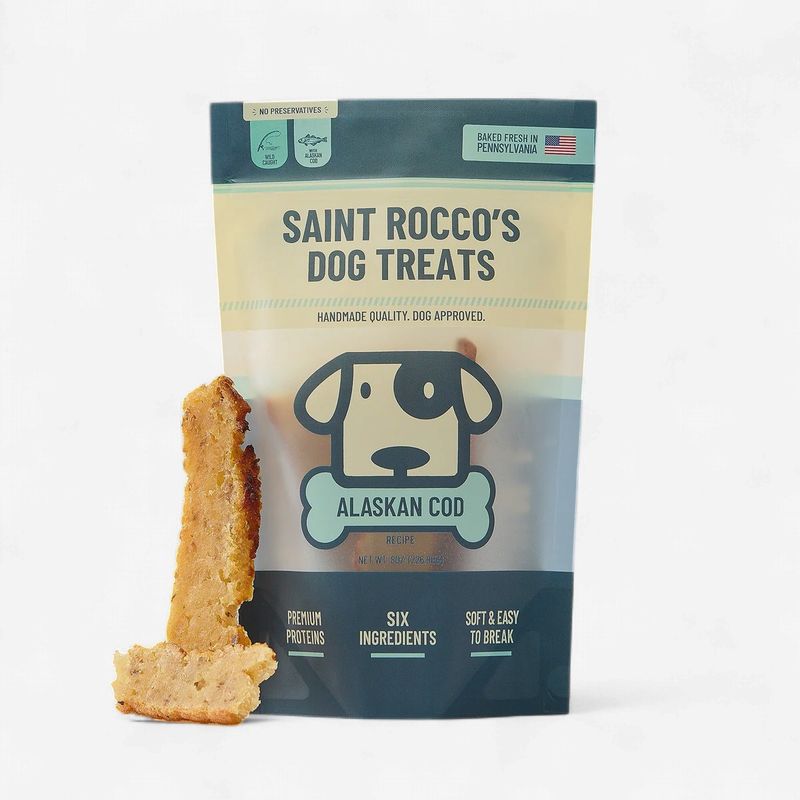 Saints Rocco's Alaskan Cod Dog Treat 8oz